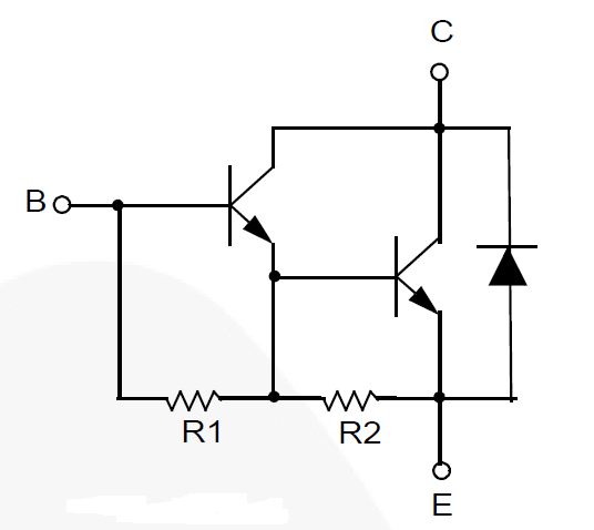 Estrutura Transistor Darlington
